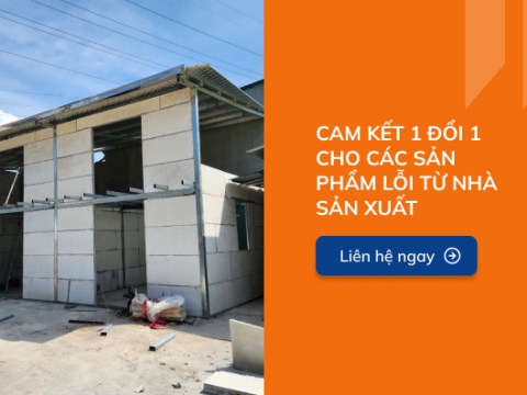 Nhà 2 lầu bằng thép và tấm bê tông nhẹ 